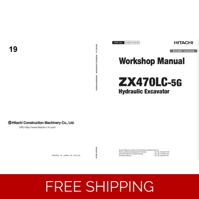 HITACHI ZX470LC-5G WORKSHOP MANUAL AND DIAGRAMS